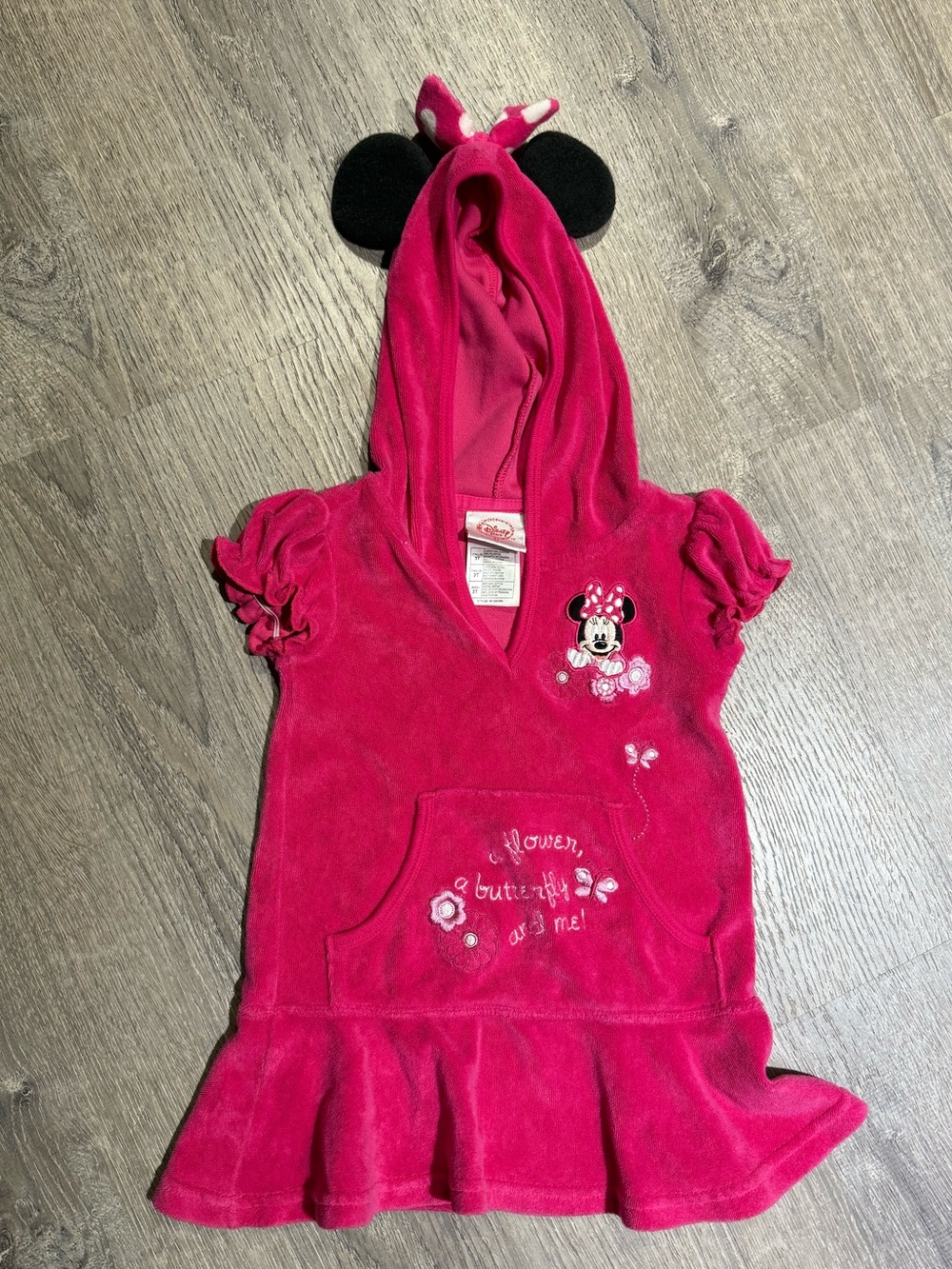 Disney Hot Pink Minnie Mouse swim cover up dress